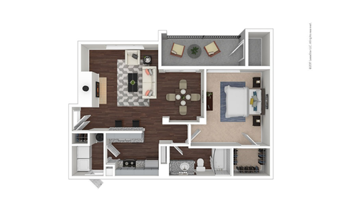A2 Floor Plan at Preserve at Rolling Oaks, Austin, 78728